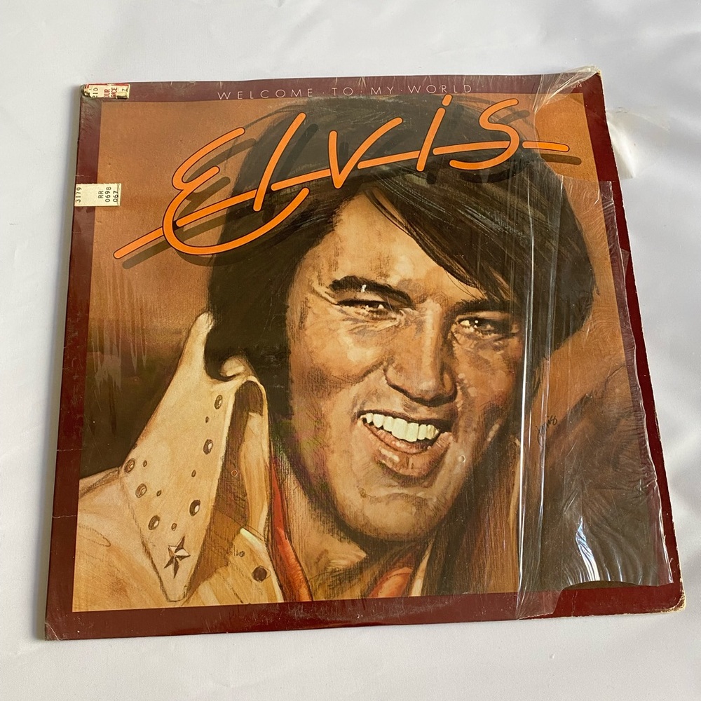 Elvis presley vintage 12 inch vinyl record welcome to my world rock and roll